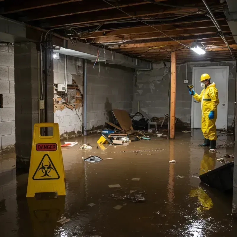 Flooded Basement Electrical Hazard in West Saint Paul, MN Property