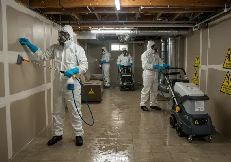 Basement Moisture Removal and Structural Drying process in West Saint Paul, MN